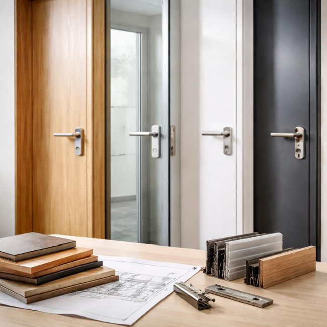 Избор на материал за офис врати